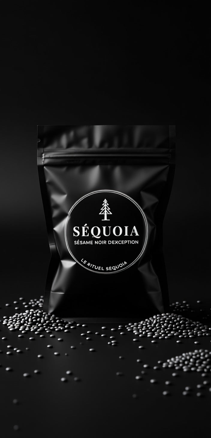 Sachet sésame noir marque séquoia rituel noir