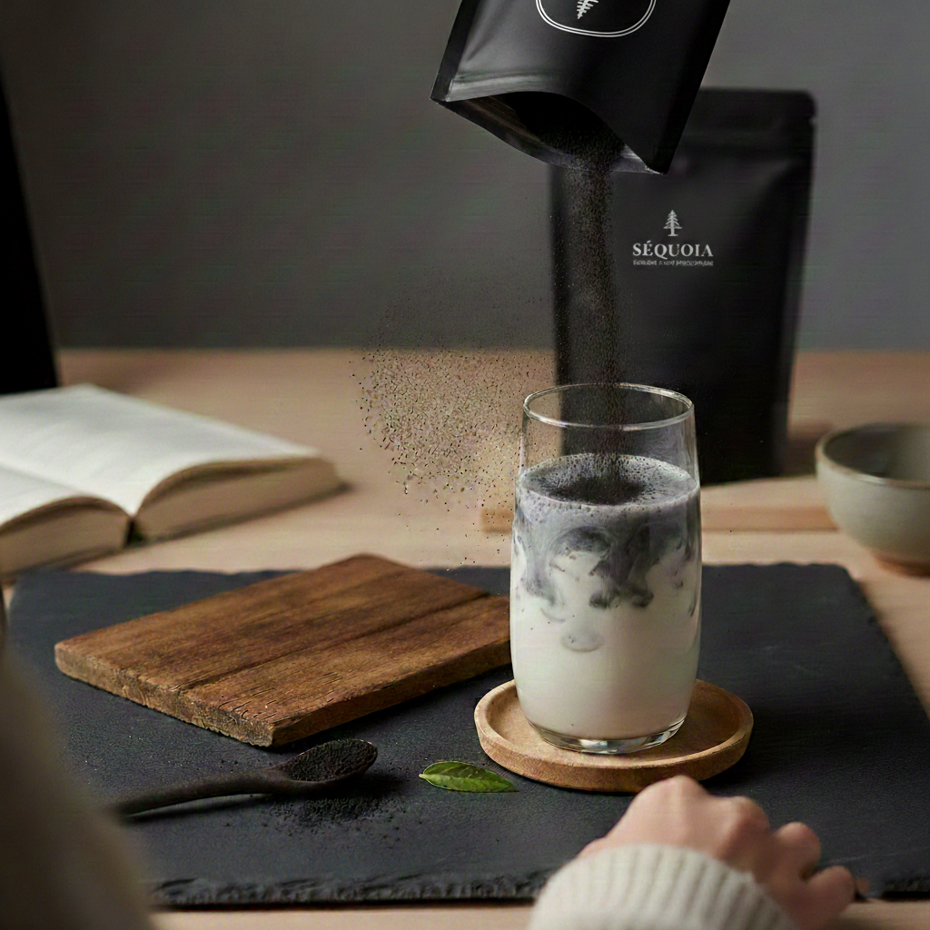 poudre de sésame noir torréfié marque SEQUOIA